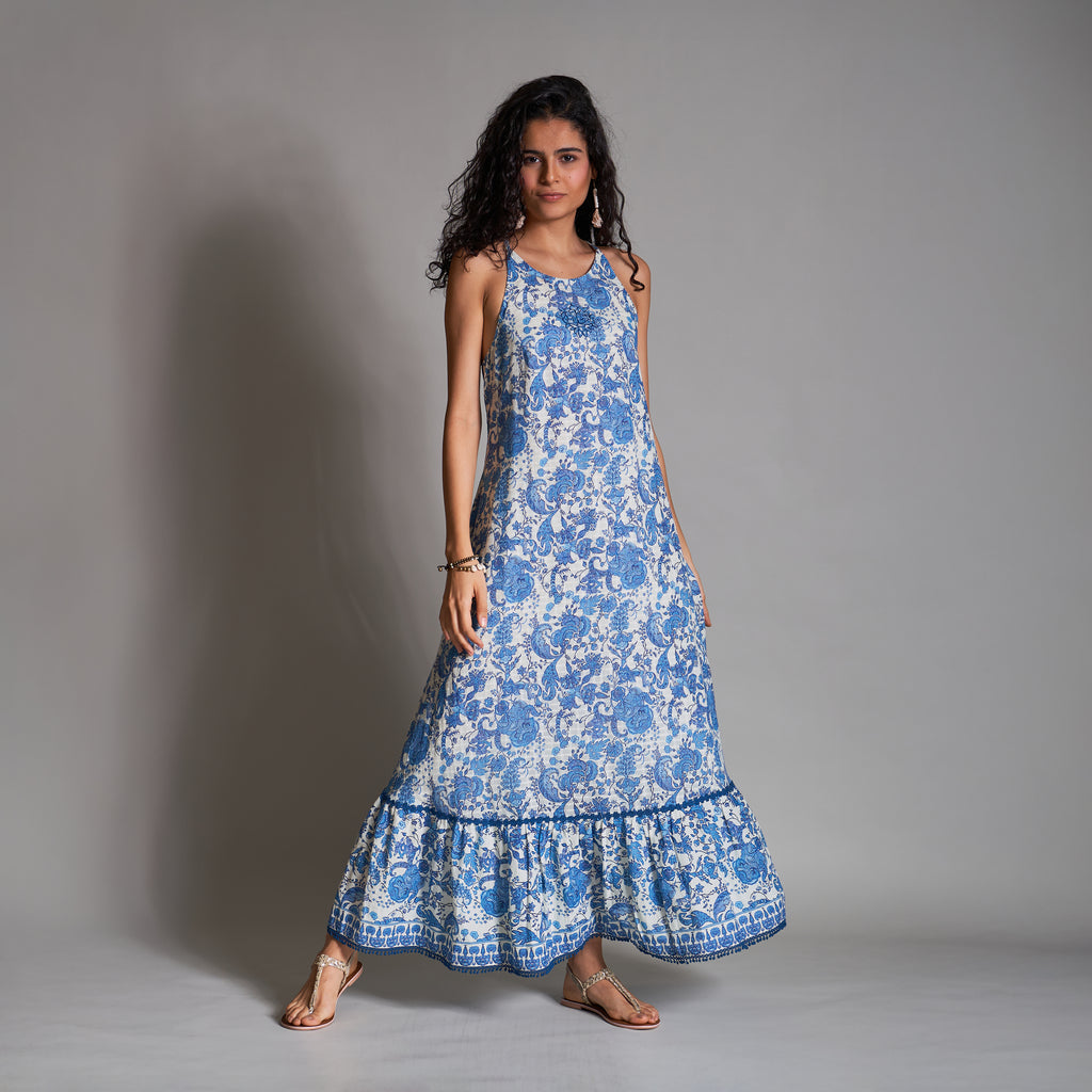 Diya Cutaway Tiered Dress