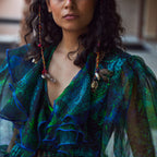 Krishi Cascade Tiered Dress