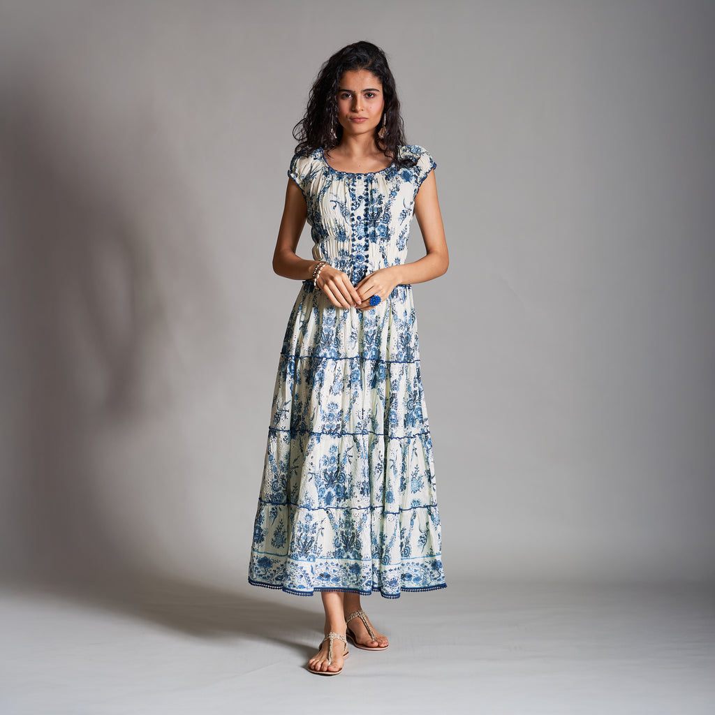 Mia Peasant Tiered Dress