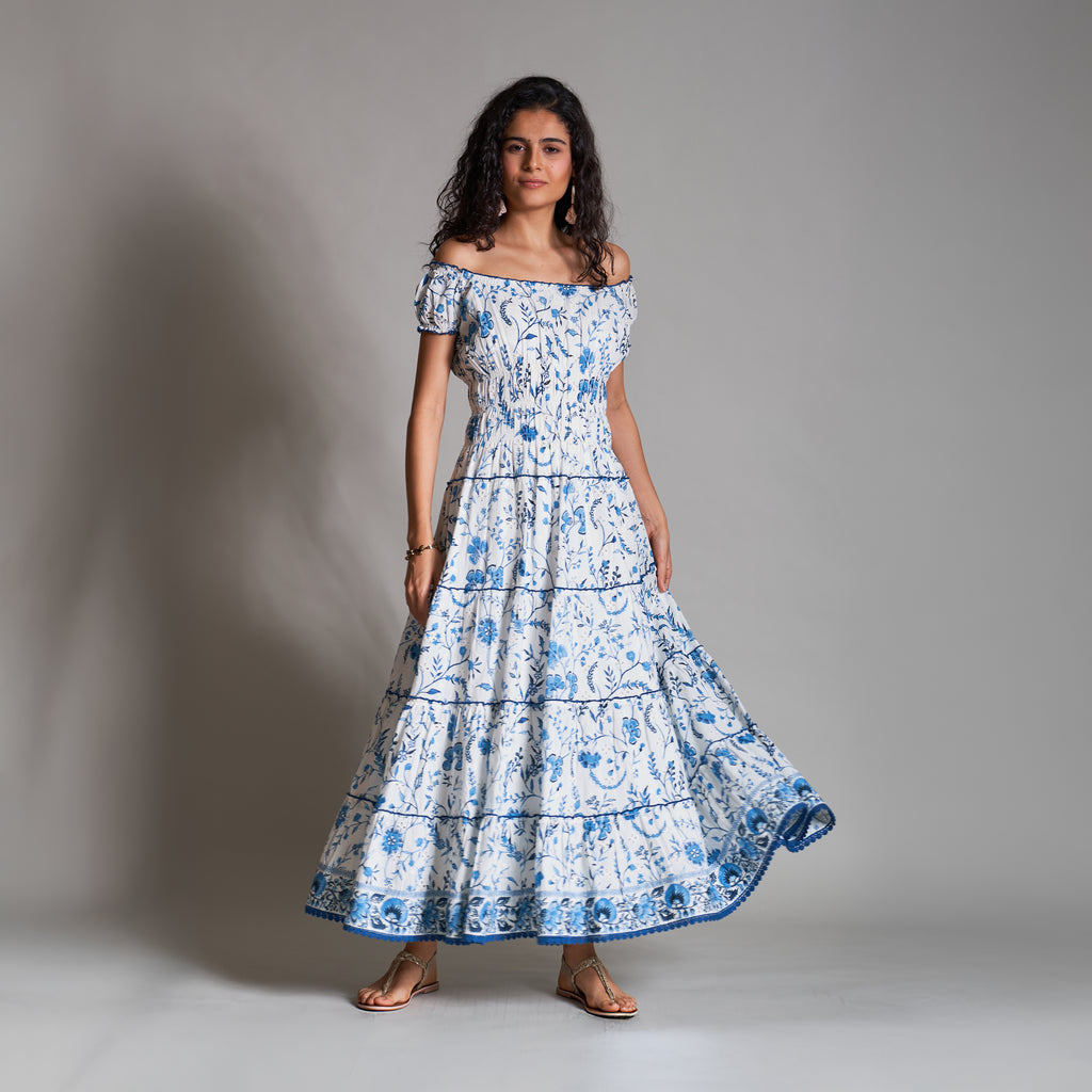 Mini Peasant Tiered Dress