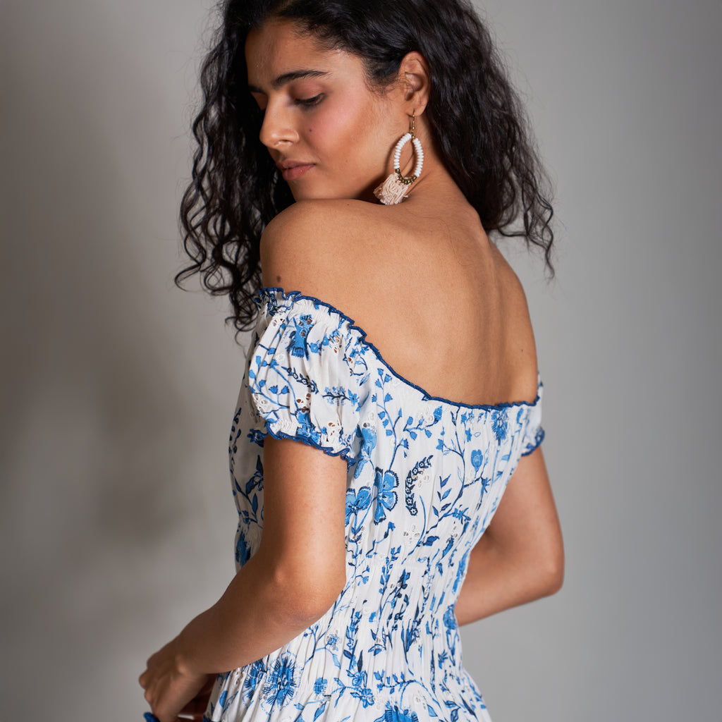 Mini Peasant Tiered Dress