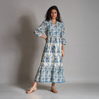 Alice Button Down Tiered Dress