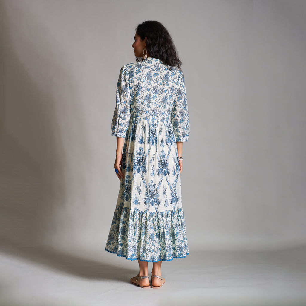 Alice Button Down Tiered Dress