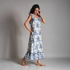 Violet Tiered Beach Sundress