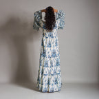 Sarah Smock Tiered Dress with Poet Sleeves