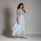 Renee Tiered Babydoll Tie Up Sundress