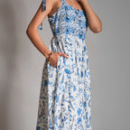 Renee Tiered Babydoll Tie Up Sundress