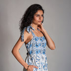 Renee Tiered Babydoll Tie Up Sundress