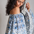 Lucille Off-Shoulder Peasant Blouse