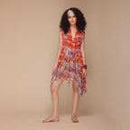 Rosalyn Draped Tie-back Dress