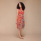 Rosalyn Draped Tie-back Dress