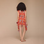 Rosalyn Draped Tie-back Dress