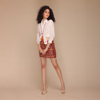 Rosalina Sequined Short Skirt