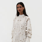 Embroidered Cutwork Shirt Dress