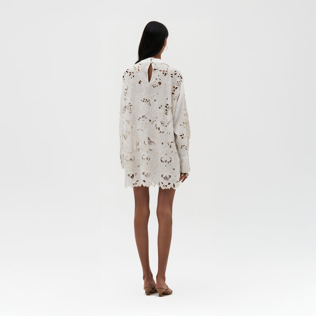 Aaliyah Cutwork Embroidered Dress
