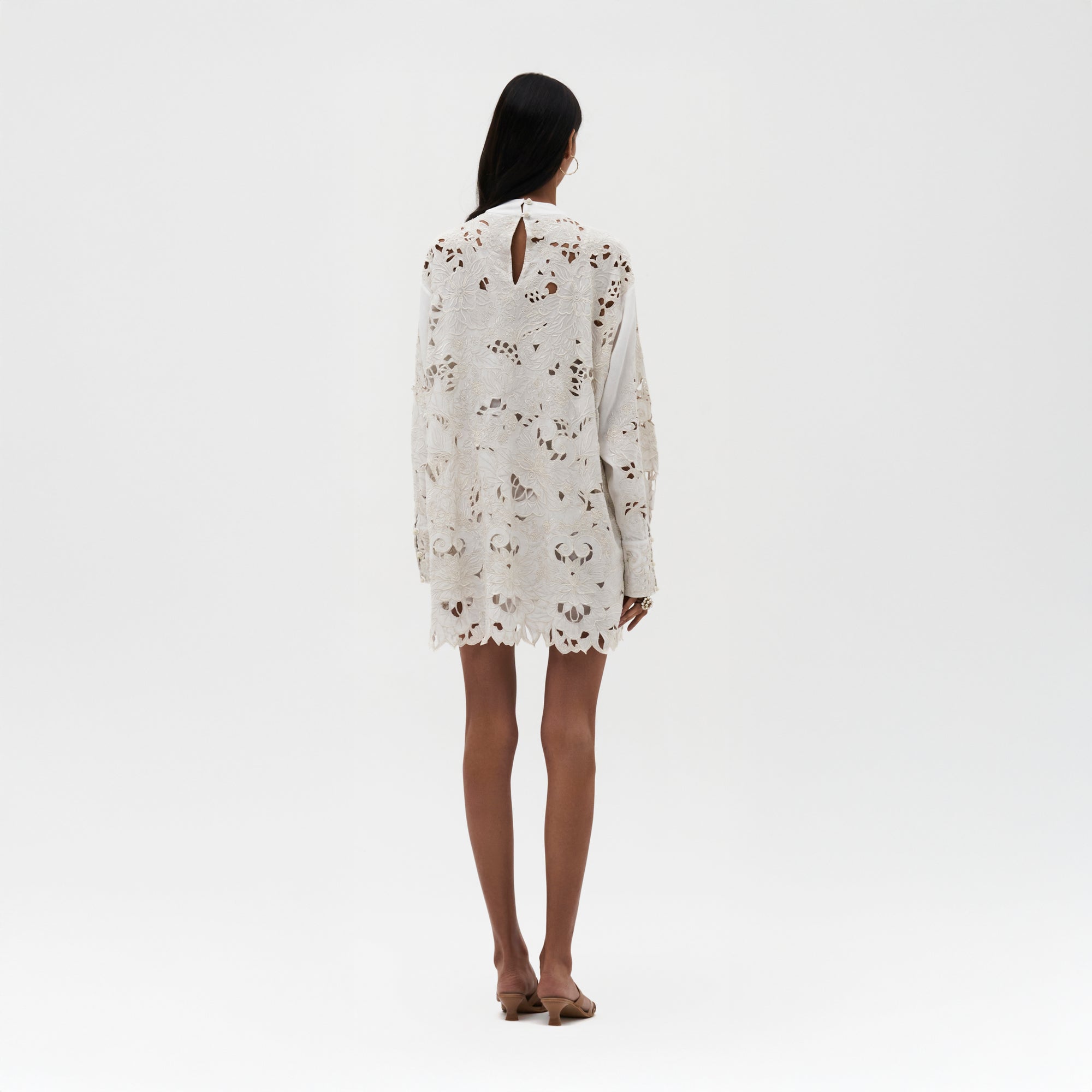 Aaliyah Cutwork Embroidered Dress