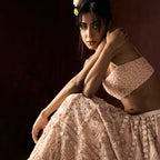 Ahliya Chikankari Blush Pink Lehanga