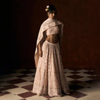 Ahliya Chikankari Blush Pink Lehanga