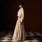 Chandrakala Chikankari Blush Peach Lehanga