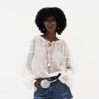 Nama Chikankari Poetess Blouse