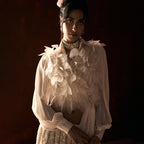 Chandrakala Chikankari Blush Peach Lehanga