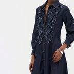 Pascale Long Embroidered Dress