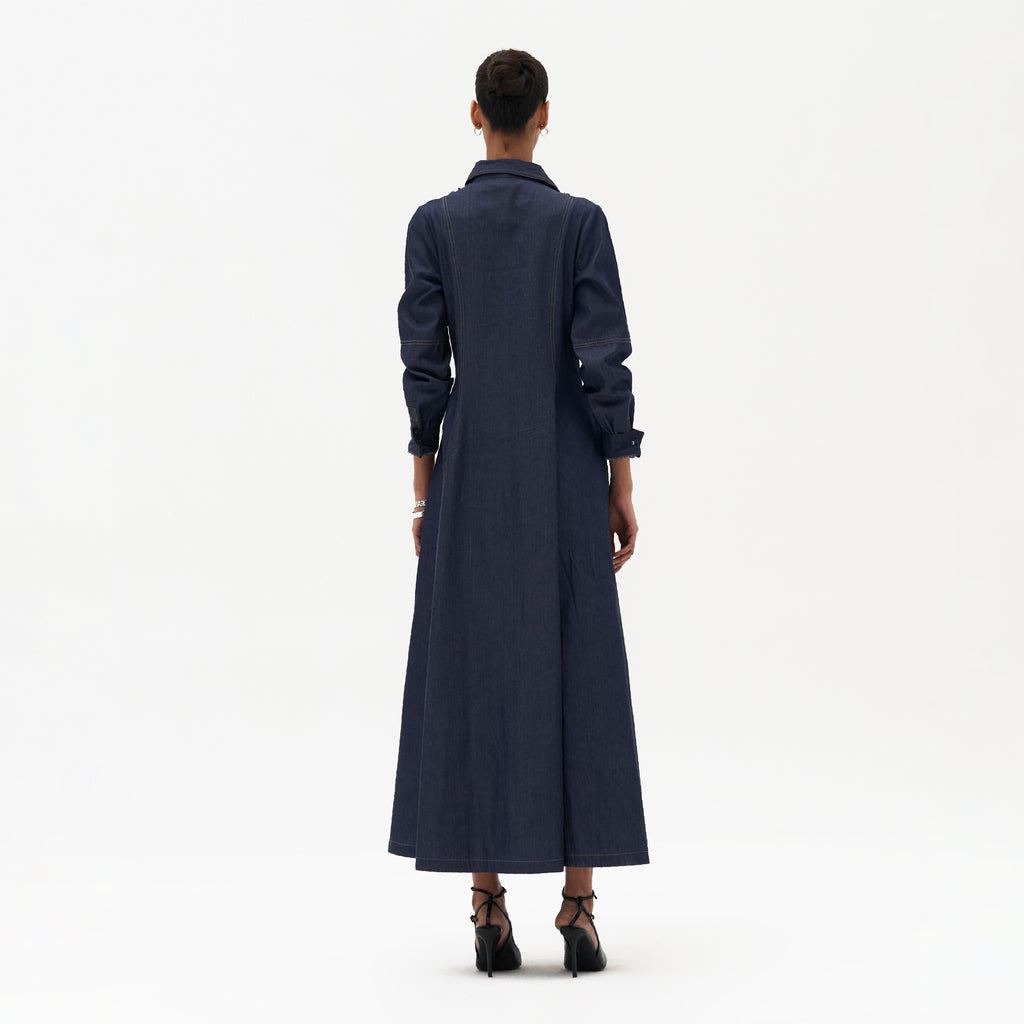 Pascale Long Embroidered Dress
