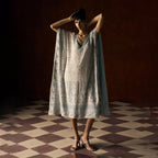 Trishala Chikankari Powder Blue Kaftan Outfit