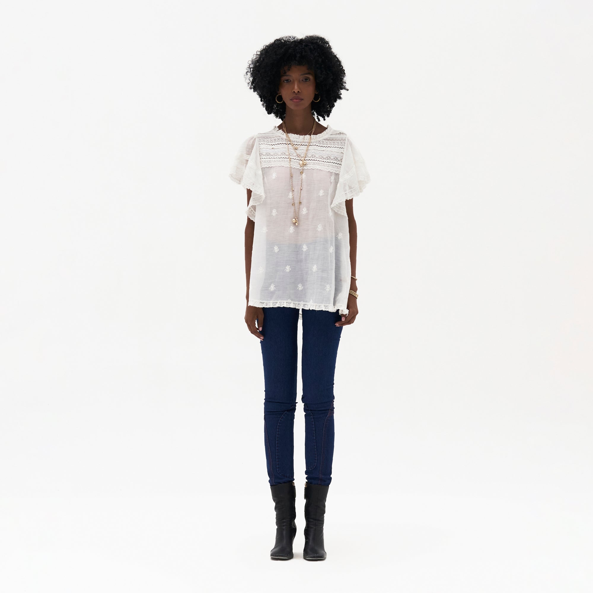 Adrienne Chikankari Top