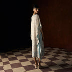 Trishala Chikankari Powder Blue Kaftan Outfit