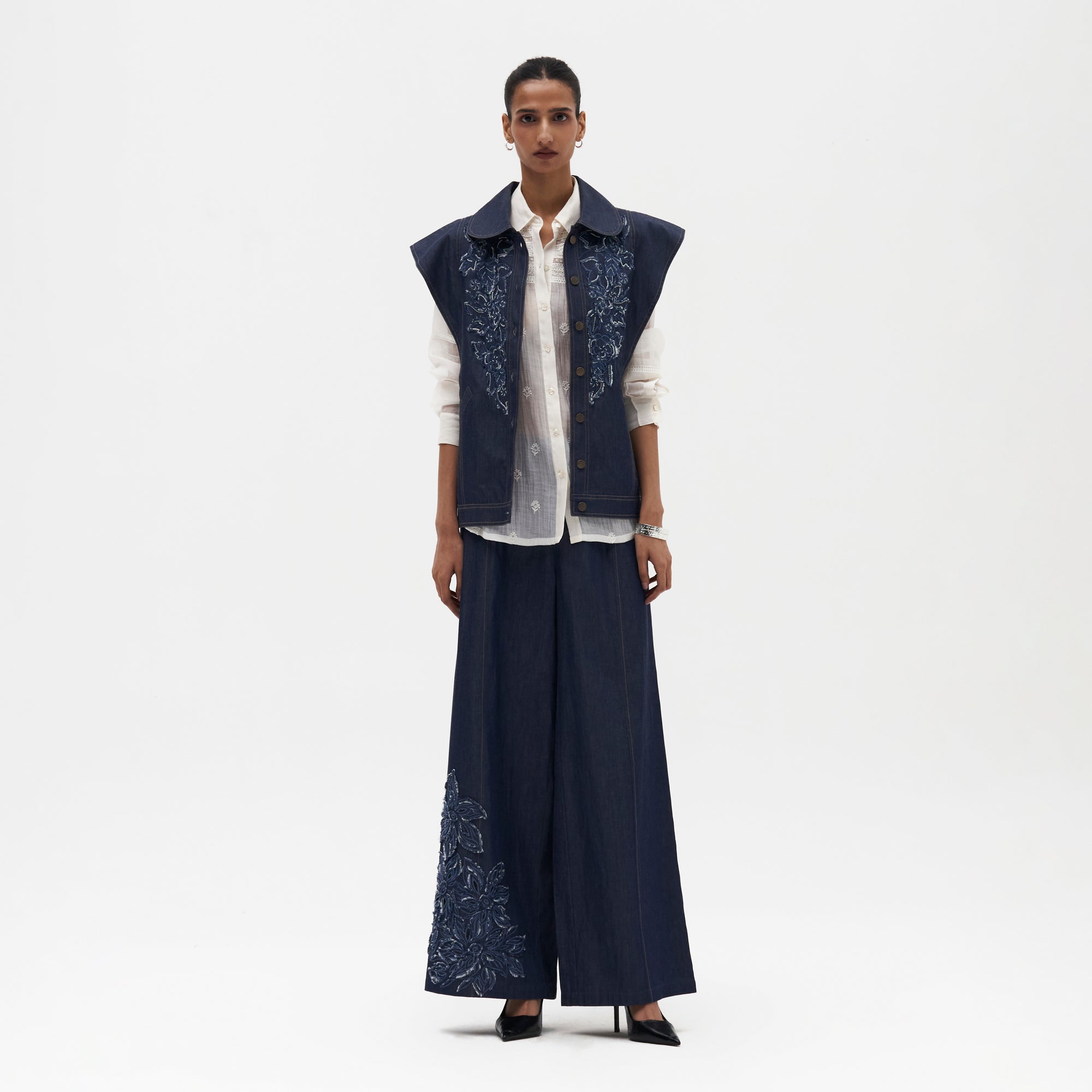 Viola Embroidered Vest