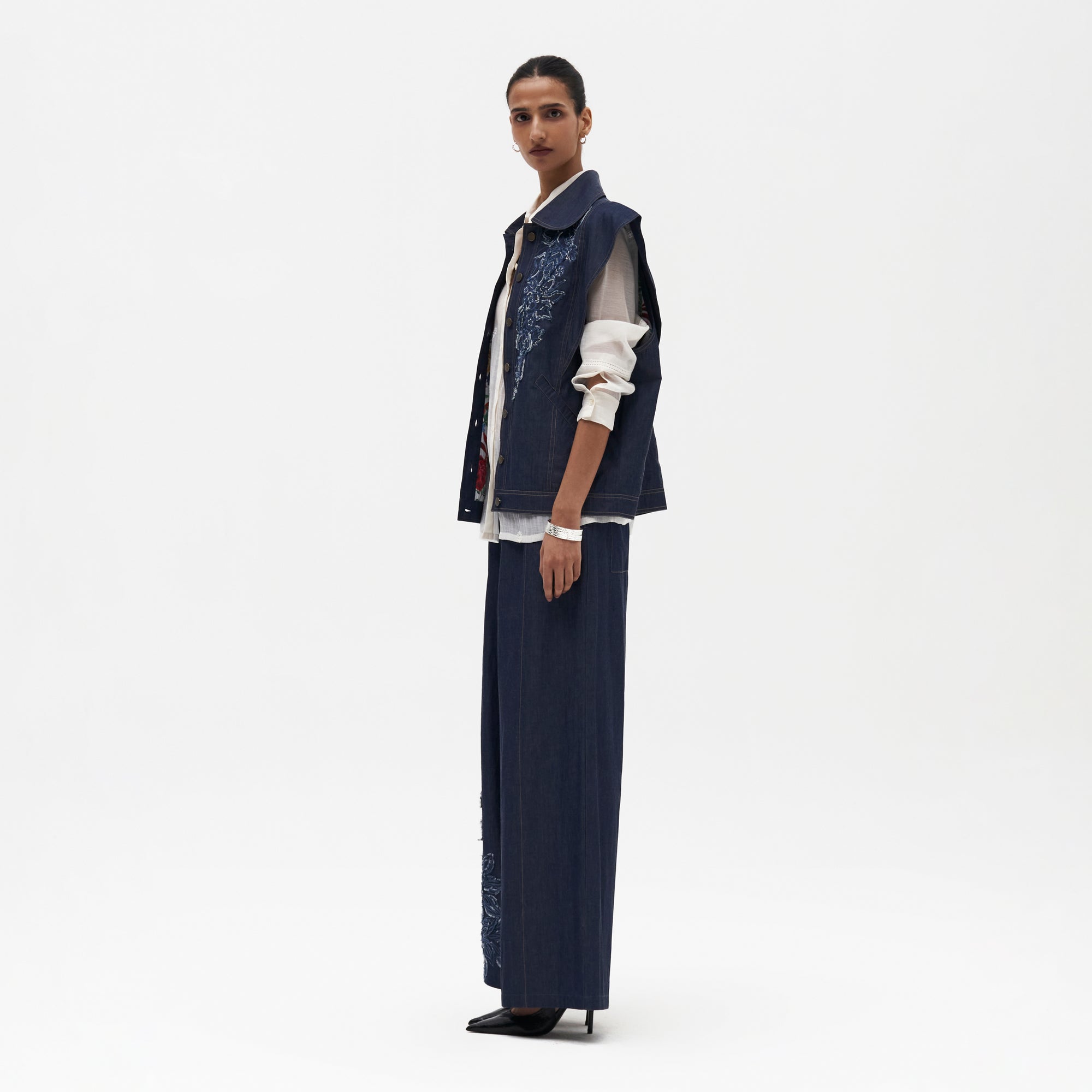 Viola Embroidered Vest