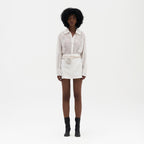 Juno Chikankari Mini Skirt