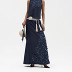 Simone Embroidered Aline Skirt