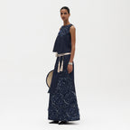 Simone Embroidered Aline Skirt