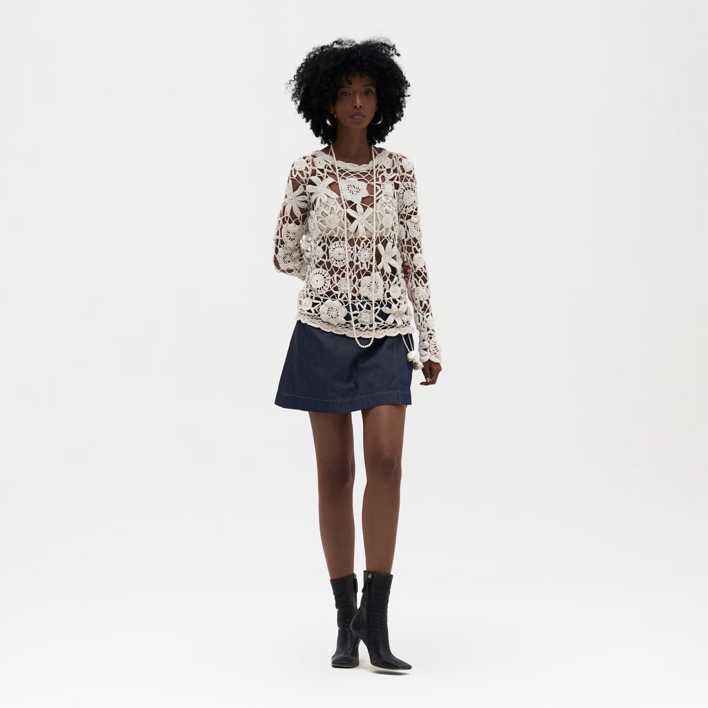 Donna Crochet Top