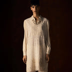 Indumati Chikankari Ivory Tunic