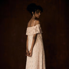 Kamalini Chikankari Off Shoulder Outfit