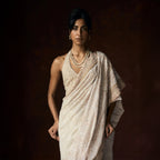 Tanishka Chikankari Ivory Saree