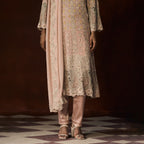 Kasturi Chikankari Pastel Patchwork Outfit