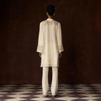 Mehrunisa Chikankari Ivory Tunic