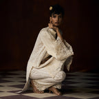 Mehrunisa Chikankari Ivory Tunic
