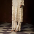 Rudrani Chikankari Ivory Long Tunic