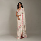 Aadhya Chikan Embroidered Saree