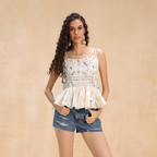 Shirley Short Tie Up Blouse