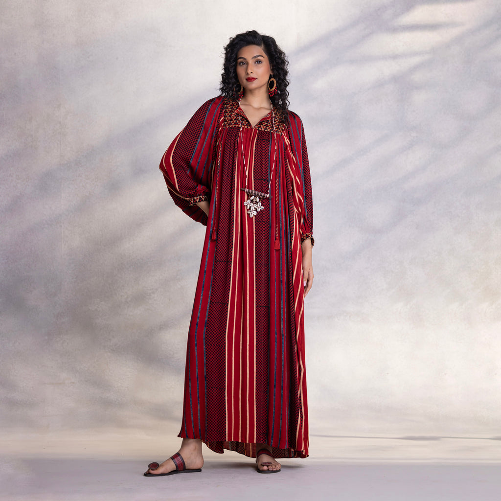 Payal Jain Vrishti modal satin kimono dress
