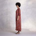 Shirt dress with full sleeves and handmade buttons
