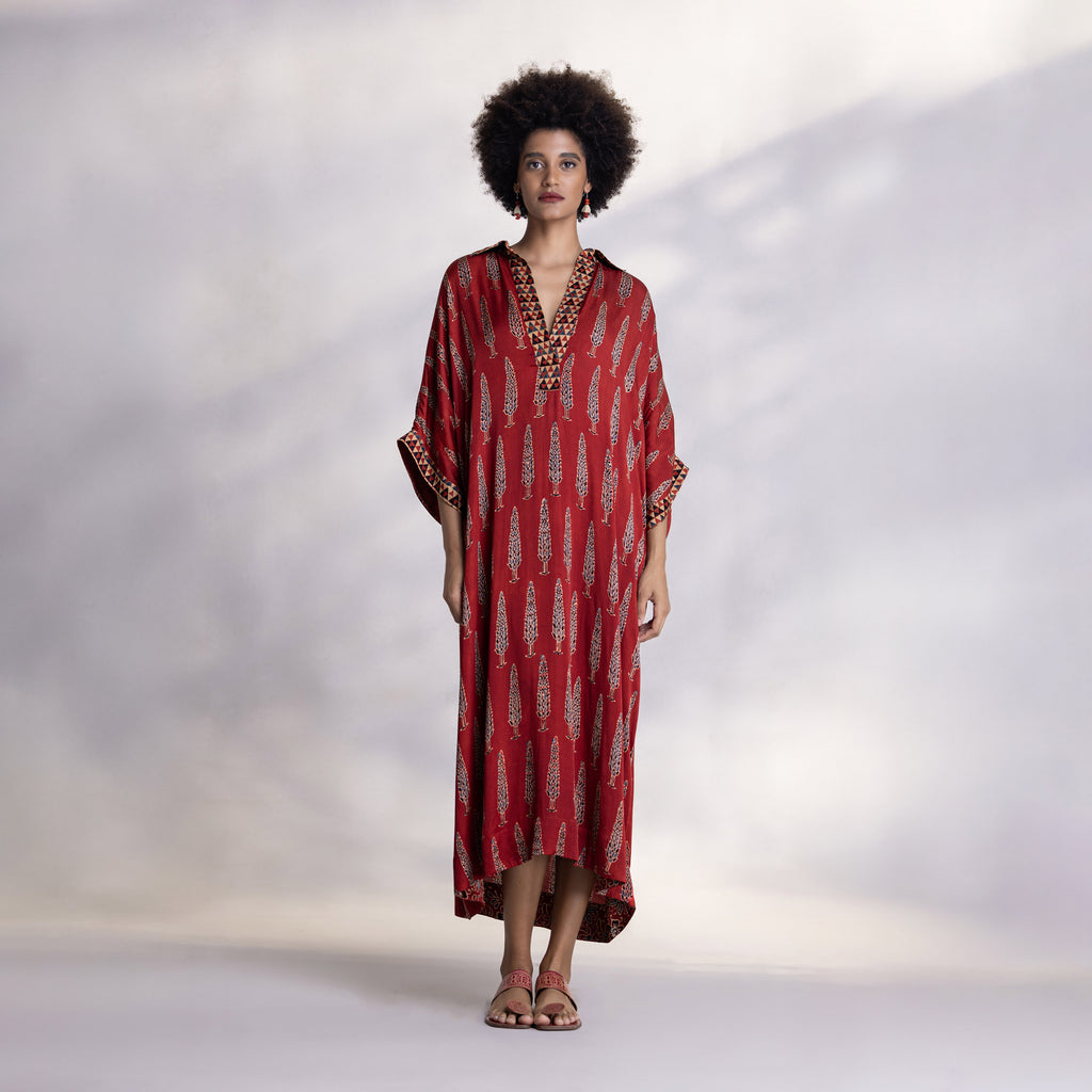 Payal Jain Radhika modal satin shirt dress