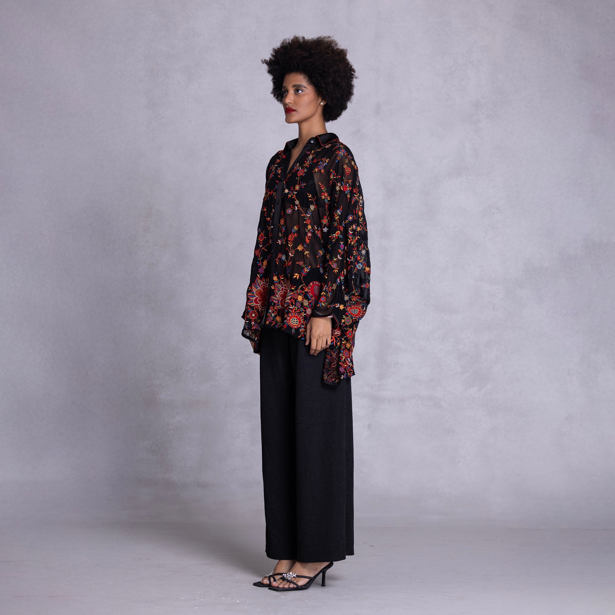 Embroidered Raglan Shirt