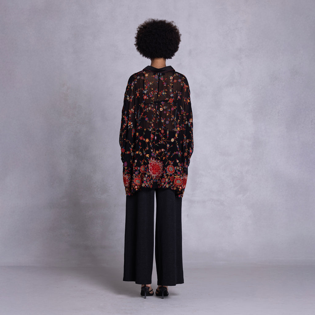 Embroidered Raglan Shirt